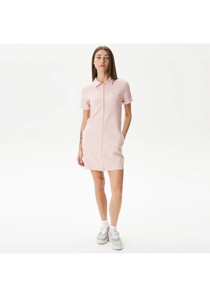 Kadın Straight Fit Pembe Elbise