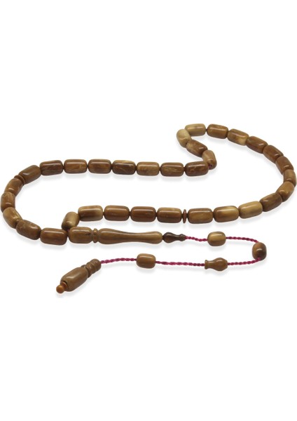 Kuka Ağacı Tesbih - Sistemli - Koleksiyonluk - Cüneydi Usta Işçilikli - Kahverengi - Kapsül Kesim