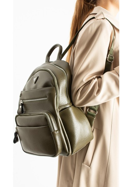 Unisex Suni Deri Sırt Çantası – Çok Bölmeli, Suya Dayanıklı, Geniş Hacimli Günlük ve Seyahat Çantası fiyatları