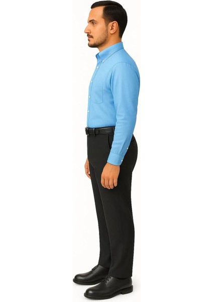 Rahat Kesim Pamuklu Keten Koyu Gri Baba Erkek Pantolon fiyatları