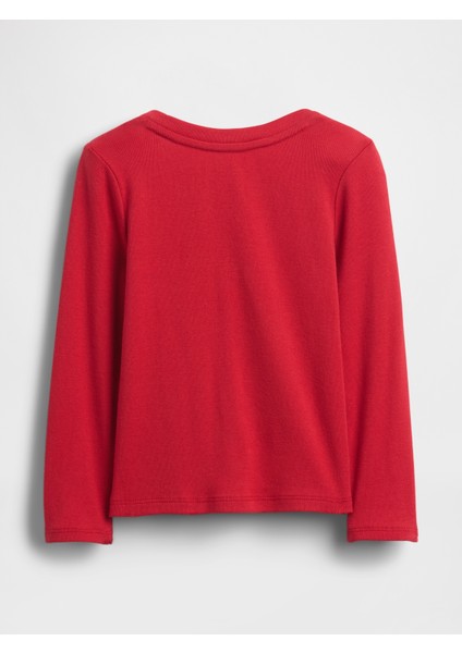 Kız Bebek Kırmızı Brannan Bear Logo T-Shirt modelleri