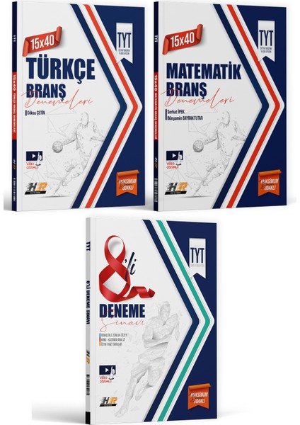 Hız ve Renk Yayınları Tyt 15 x 40 Türkçe Matematik ve 8'li Genel Deneme Seti