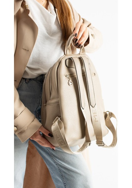 Unisex Suni Deri Sırt Çantası – Çok Bölmeli, Suya Dayanıklı, Geniş Hacimli Günlük ve Seyahat Çantası fiyatları