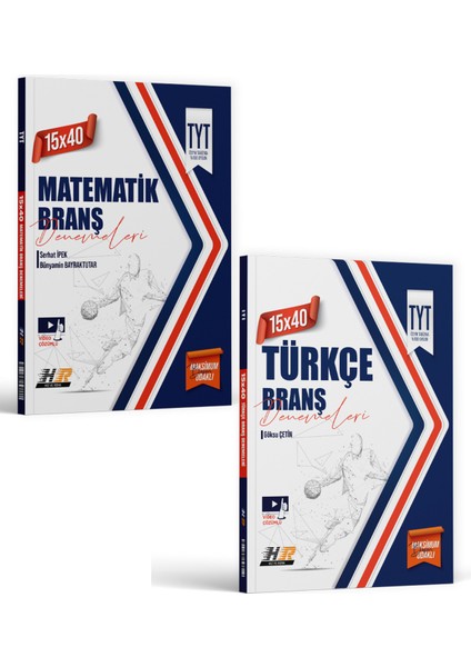 Hız ve Renk Yayınları Tyt Türkçe ve Matematik 15 x 40 Branş Denemeleri Seti