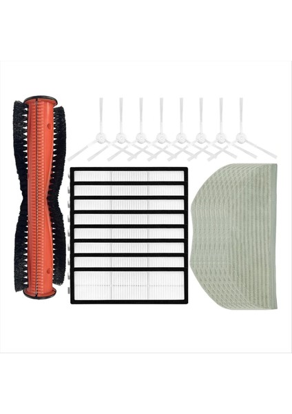 Robotlu Süpürge Için S10T STFCR01SZ Robotik Elektrikli Süpürge Ana Fırça Paspas Bezi Yan Fırça Hepa Filtre Değiştirme (Yurt Dışından)