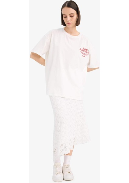 A Kesim Normal Bel Penye Astar Dantel Midi Etek E7655AX25SP