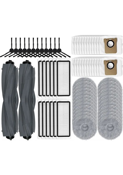 Dreame Bot L20 Ultra / L30 Ultra / X20 Pro Için Ana Yan Fırça Paspas Bezleri Hepa Filtre Toz Torbaları Aksesuarlar Parçalar (Yurt Dışından)