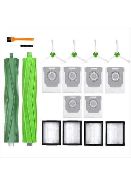 Irobot Roomba I7 I7+ I4 I3 I6 Serisi Yedek Parçalar Silindir Yan Fırça Hepa Filtre Kağıt Torba Robot Süpürge (Yurt Dışından) fiyatları