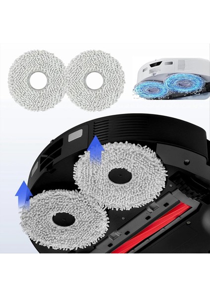 Roborock Qv 35A / Qr 798 / Qr 598 Robot Süpürge Için Aksesuar Kitleri Ana Yan Fırça Hepa Filtre Toz Torbası Paspas Pedi (Yurt Dışından) fırsatları
