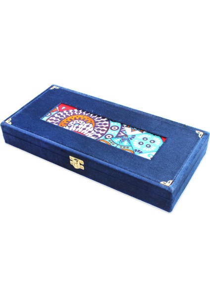 Premium Kutulu Sistemli 925 Ayar Gümüş Çakım Mavi Mine Işlemeli Sultan Işi Koleksiyonluk Kuka Tesbih fırsatları