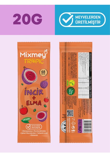 Incir Meyve Barı 288 Adet | Sağlıklı Atıştırmalıklar – Vegan, Glutensiz (20GR x 288 Adet) fiyatları