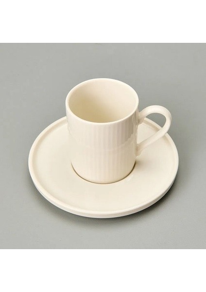 Ymp Porline Kahve Takımı Krem Çizgili ( 12 Parça) fiyatları