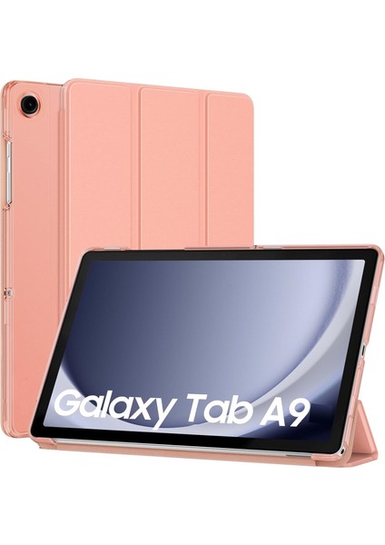 Samsung Galaxy Tab A9 8.7 Inç Tablet Kılıfı Akıllı Smart Katlanabilir Renkli Kapak SM-X110 (Uyumlu)