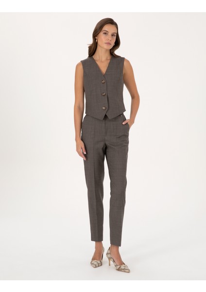 Kadın Vizon Kumaş Pantolon 50296917-VR052