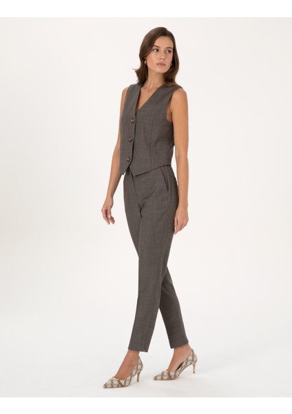 Kadın Vizon Kumaş Pantolon 50296917-VR052 modelleri