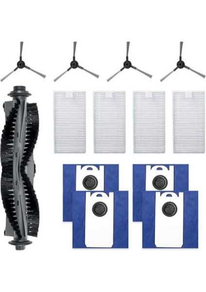 RC400 S1/S1PRO/V9 Süpürme Robotu Aksesuarları Ana Fırça Yan Fırça Filtre Toz Torbası Aksesuarları Fırça (Yurt Dışından)