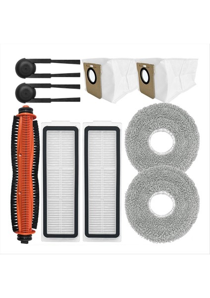 Xiaomi Mijia M40S / OV31CN Elektrikli Süpürge Parçaları Aksesuarları Tricut Fırça Yan Fırça Hepa Filtre Paspas Bezi Toz Torbası (Yurt Dışından)