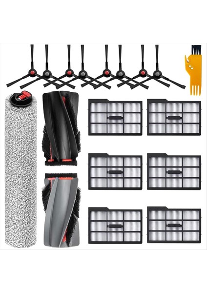 Eufy E25 / E28 Omni Robot Süpürge Için Vakum Aksesuarları Kiti Silindir Fırça Hepa Filtre Silindir Bez Yan Fırça (Yurt Dışından)