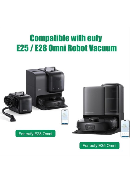 Eufy E25 / E28 Omni Robot Süpürge Için Vakum Aksesuarları Kiti Silindir Fırça Hepa Filtre Silindir Bez Yan Fırça (Yurt Dışından) modelleri