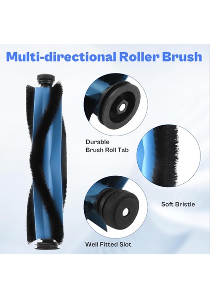 Eufy X10 Pro Omni Elektrikli Süpürge Aksesuarları Silindir Yan Fırça Filtre Paspas Pedi Toz Torbası Ultra Dayanıklı Aksesuarlar (Yurt Dışından) modelleri