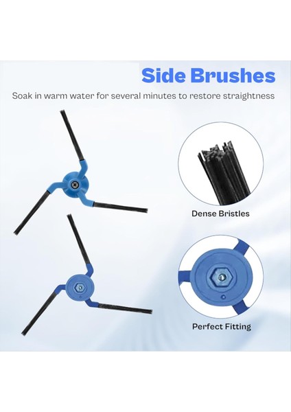 Eufy X10 Pro Omni Elektrikli Süpürge Aksesuarları Silindir Yan Fırça Filtre Paspas Pedi Toz Torbası Ultra Dayanıklı Aksesuarlar (Yurt Dışından) fırsatları