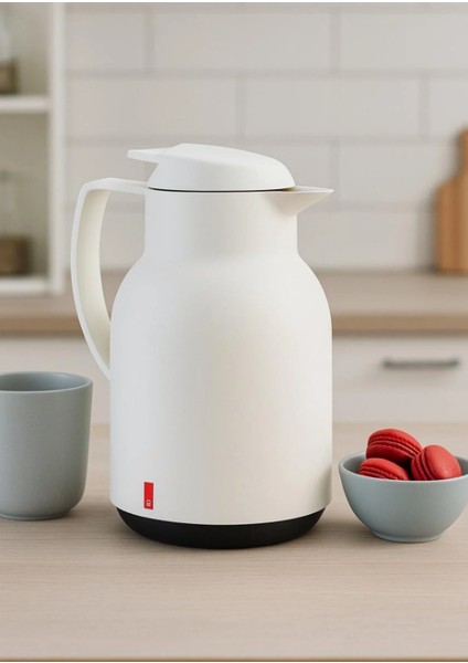 1 L Cam Hazneli Termos (Top Push)