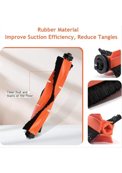 Xiaomi X20 Max / X20 Pro Robot Süpürge Ana Yan Fırça Paspas Bezi Toz Torbaları Hepa Filtreleri Için Yedek Parça (Yurt Dışından) modelleri