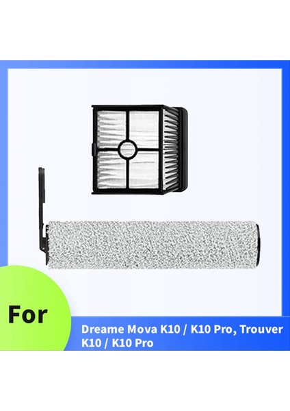 Dreame Mova K10 / K10 Pro/trouver K10 / K10 Pro Elektrikli Süpürge Aksesuarları Ana Fırça ve Filtreler (Yurt Dışından) modelleri
