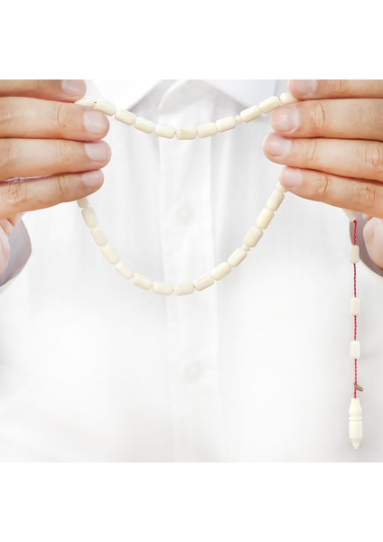 Sistemli Sadullah Usta Işçilikli Kapsül Kesim Koleksiyonluk Beyaz Renk Narçıl Tesbih fırsatları