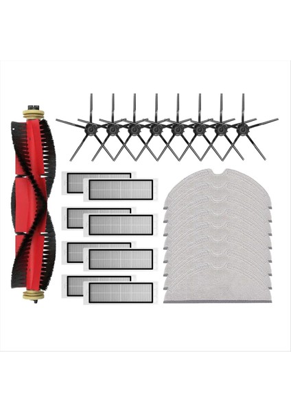 S5 / S5 Max / S6 / S6 Maxv / S6 Pure / E4 / E5 / S51 / S52 / S55 Silindir Yan Fırça Filtresi Paspas Aksesuarları Için (Yurt Dışından)