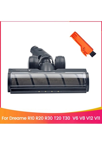 Dreame R10 R20 R30 T20 T30 V6 V8 V12 V11 Elektrikli Süpürge Aparatı Için Yumuşak Rulo Fırça Temizleme Başlığı ve LED Toz Işıkları (Yurt Dışından)