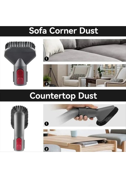 Dyson V7V8V10 Elektrikli Süpürge Yumuşak Fırça Başlığı Düz Başlık Emiş Başlığı Sert Fırça Yatak Emiş Aksesuarları (Yurt Dışından) modelleri