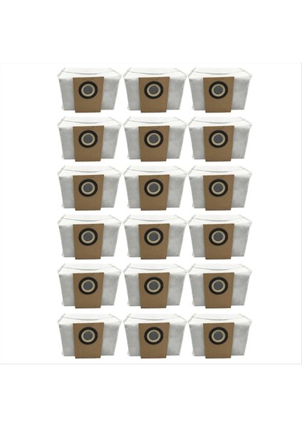 Alpha 2 Pro Robotlu Süpürge Için 18 Adet Dokunmamış Toz Torbası Yedek Aksesuarlar Çöp Toz Torbası (Yurt Dışından)