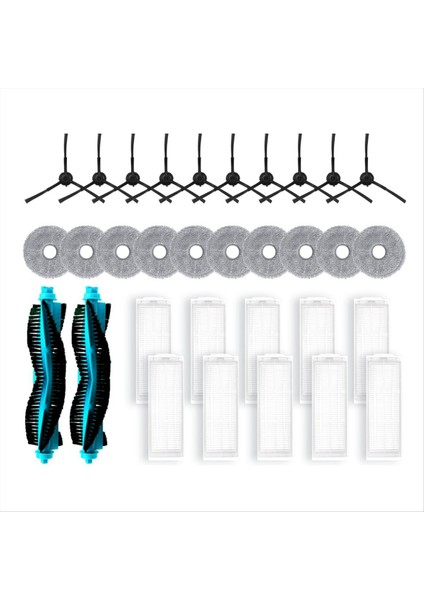 11090 Spin Revolution Ana Yan Fırça Hepa Filtre Paspas Bezi Ped Yedek Yedek Aksesuarlar (Yurt Dışından)