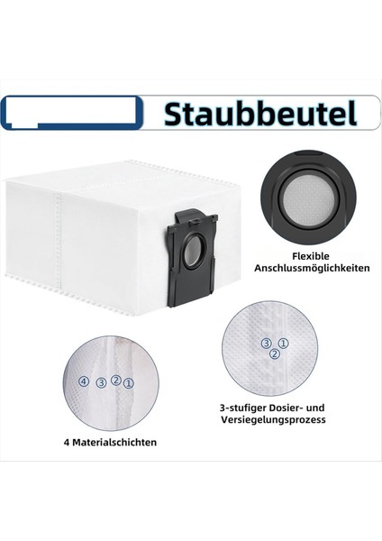 Dreame D10 Plus Gen 2 Robot Süpürge Aksesuarları, Ana Yan Fırça Hepa Filtreleri, Paspas Bezi, Toz Torbaları (Yurt Dışından) fırsatları