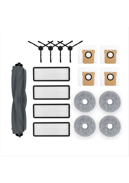 Bot L20 Ultra Ana Yan Fırça Hepa Filtre Paspas Bezi Bez Toz Torbası Yedek Parça Aksesuarları (Yurt Dışından)