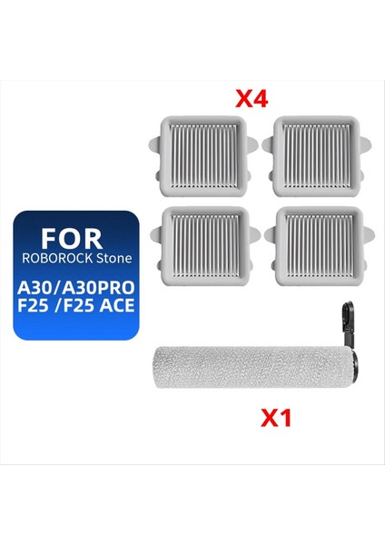 Roborock F25 Combo F25 Ace Rulo Fırça Yıkanabilir Hepa Filtre Islak ve Kuru Elektrikli Süpürge Aksesuarları (Yurt Dışından)