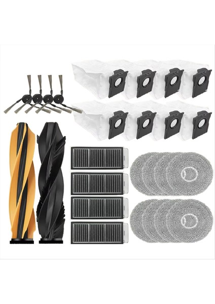 Dreame L40S Pro Ultra / Dreame X50 Ultra / L50 Pro Ultra Parça Ana Yan Fırça Filtre Paspas Bezi Toz Torbaları Aksesuarları (Yurt Dışından)