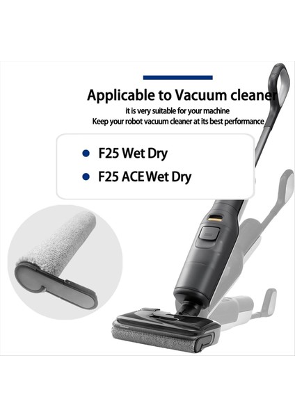 Roborock F25 / F25 Lt / F25 Rt / F25 Ace / F25 Alt Islak Kuru Elektrikli Süpürge Aksesuarları Için 2 Adet Yedek Rulo Fırça (Yurt Dışından) modelleri