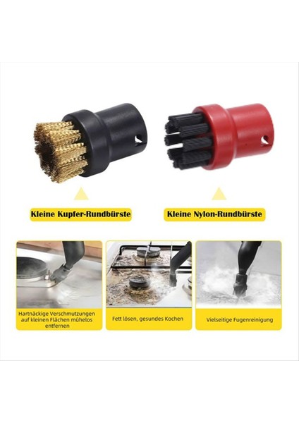 Karcher Buharlı Temizleyiciler Sc1, Sc2, Sc3, Sc4, Sc5 Için 10 Adet Yedek Parça - Nozullar, Fırçalar ve Bezler Dahil (Yurt Dışından) modelleri