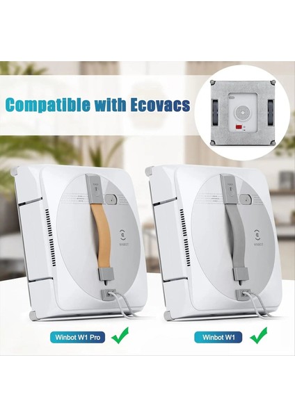 Ecovacs Wınbot W2 Omnı / W2 Pro / W2 Pro Omnı Vakum Parçaları Yedek Paspas Bezi Paspas Pedi Aksesuar Kiti Için Uygundur (Yurt Dışından) modelleri
