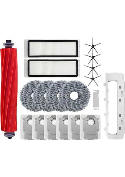 19 Adet Yedek Parçalar Q/P10 A7400RR Robotlu Süpürge Ana Yan Fırça Toz Torbaları Paspas Pedi (Yurt Dışından)