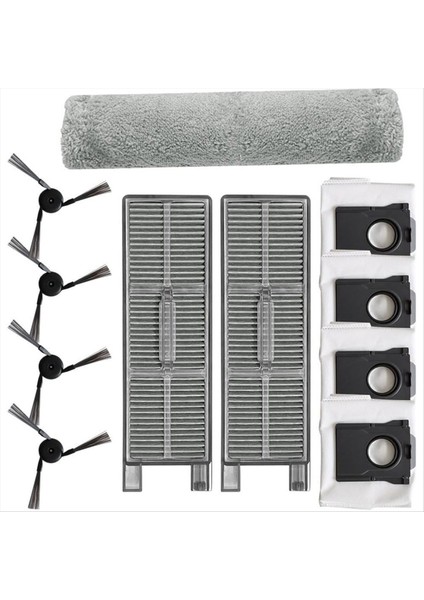 Mova Z50 Ultra/z5 Pro/z5 Elektrikli Süpürge Parçaları Için 11 Parça Yedek Parça Paletli Paspas Bezi Yan Fırça Filtre Toz Torbası (Yurt Dışından) fiyatları