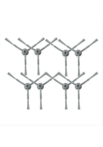 8 Adet Yan Fırçalar Yedek Parça Robotlu Süpürge Aksesuarları Temiz L50/L60 Süpürücü (Yurt Dışından)