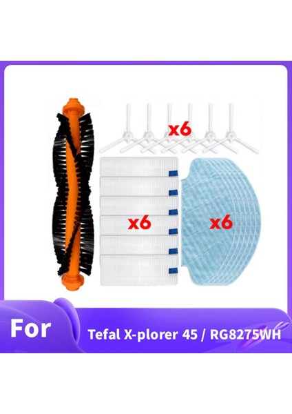Tefal X-Plorer 45 / RG8275WH Elektrikli Süpürge Aksesuarları Için 19 Parça Ana Yan Fırça Paspas Filtresi (Yurt Dışından) modelleri