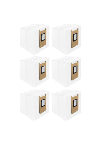 Eufy Omni E25 / E28 Elektrikli Süpürge Yedek Parçaları Için 6 Adet Vakum Toz Torbası Büyük Kapasiteli Toz Torbası (Yurt Dışından) modelleri