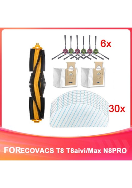 Ecovacs T8 T8AIVI/MAX N8PRO Yedek Sarf Malzemeleri Süpürge Sarf Malzemeleri. (Yurt Dışından)