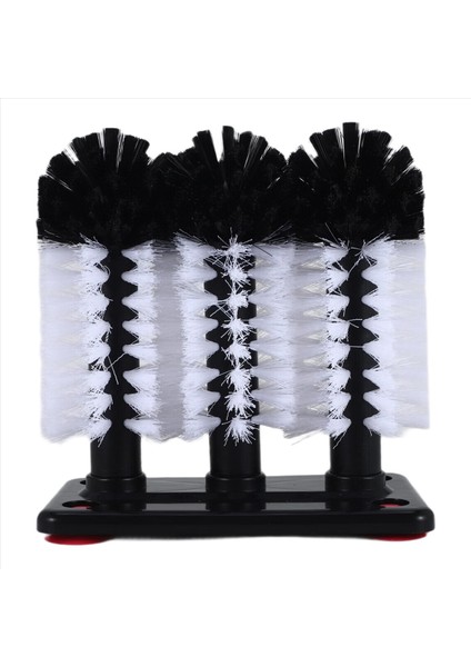 Su Şişesi Temizleme Fırçası, Vakumlu Tabanlı Cam Bardak Yıkama Makinesi, Bira Bardağı ve Uzun Bacaklı Bardaklar Için 3 Başlıklı Kıl Fırça (Yurt Dışından)