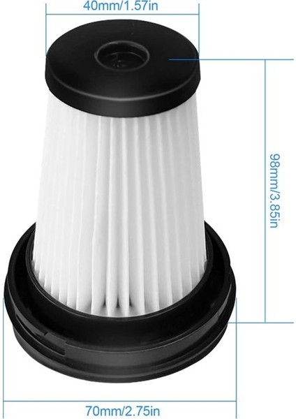 VCH9629 VCH9630 VCH9631 VCH9632 Için 6pcs Filtre - Robot Süpürge Parçaları - Ev Süpürgesinin Değiştirilmesi (Yurt Dışından) modelleri