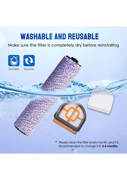 Shark Elektrikli Süpürgeler WD201 WD101 WD200 WD100 Aksesuarları Rulo Fırça Filtre Pamuk Çerçeve Yedek Set Fırça (Yurt Dışından) modelleri